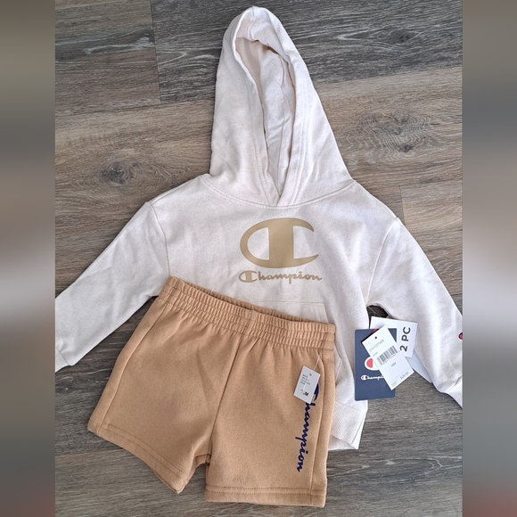 Champion Other - Champion Cream and Tan Kids' Outfit 18 Months